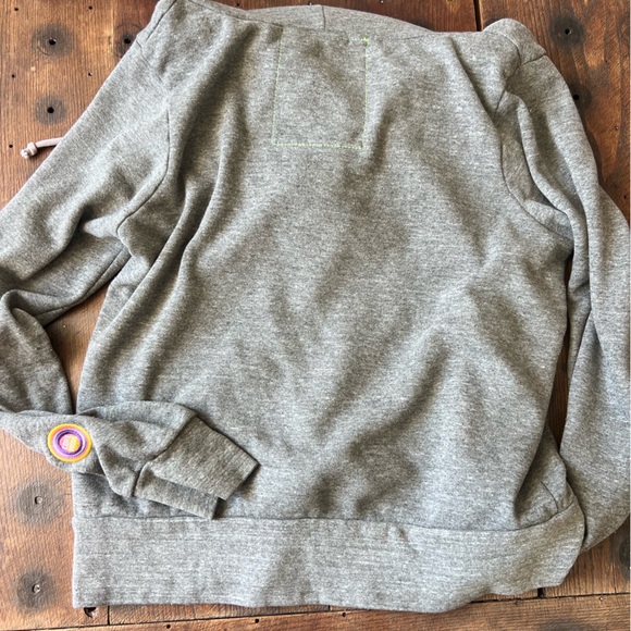 Aviator Nation 5 Stripe Hoodie in Charcoal - Small - Picture 3 of 8